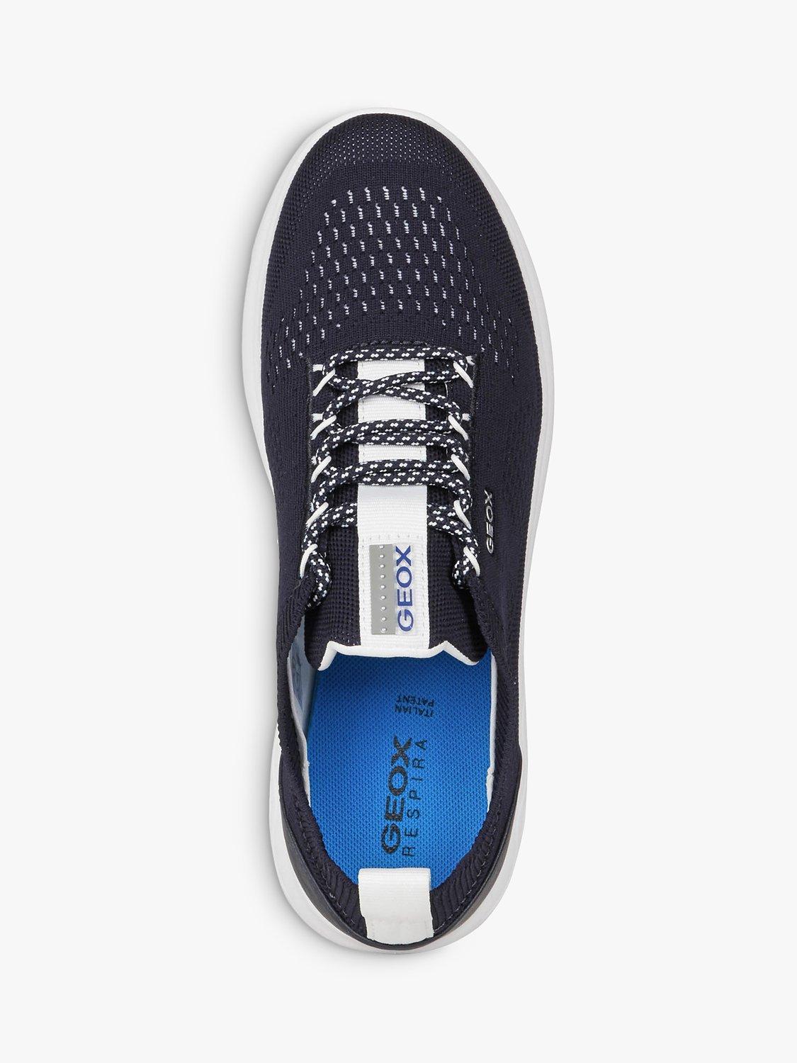 Product image 6 of 7, which shows Geox Spherica Wide Fit Trainers, Navy, 7