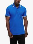 BOSS Paddy Short Sleeve Polo Shirt, Medium Blue