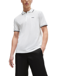 BOSS Paddy Short Sleeve Polo Shirt, White