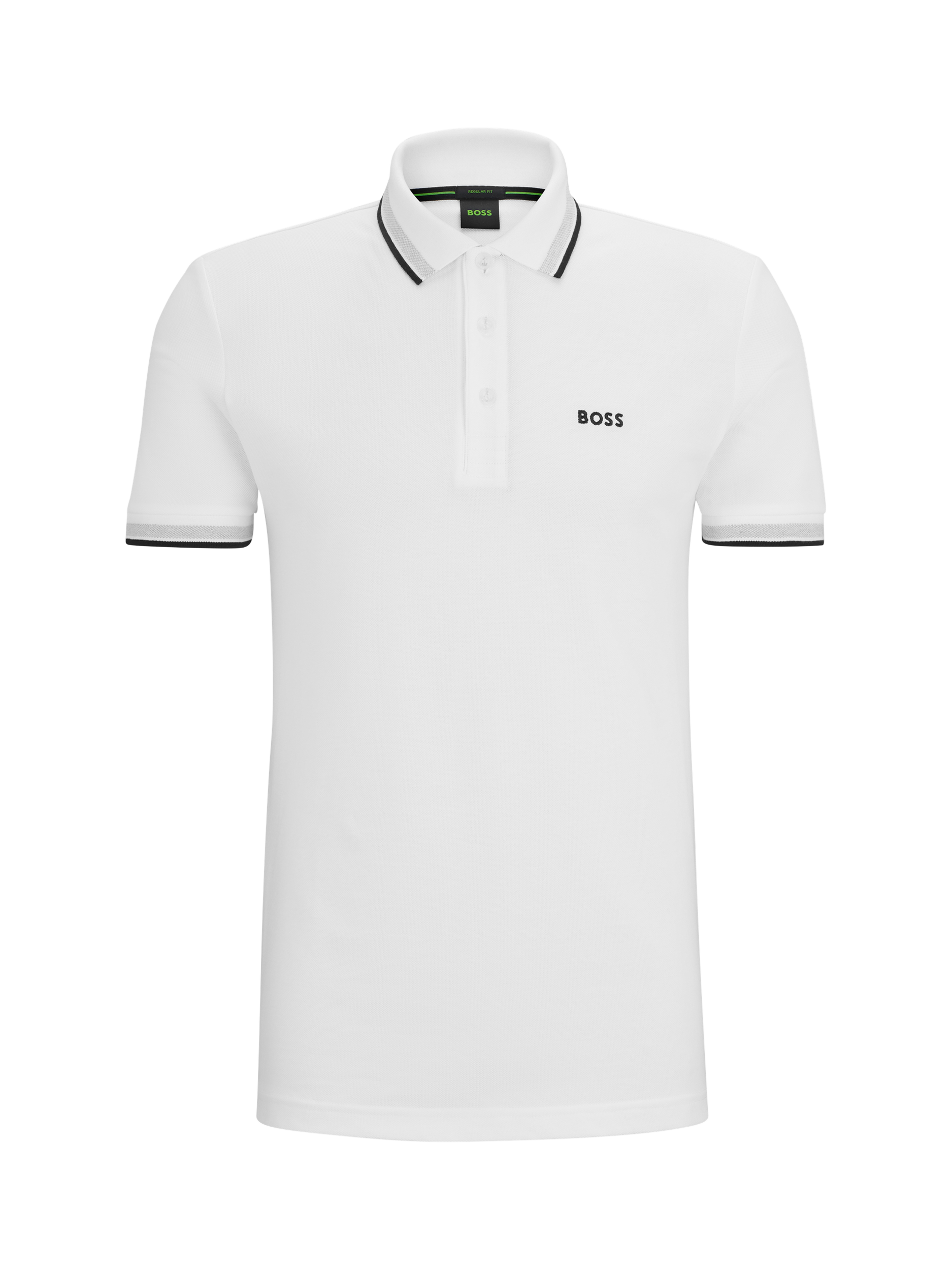 Product image 4 of 5, which shows BOSS Paddy Short Sleeve Polo Shirt, White, XXL
