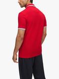 BOSS Paddy Short Sleeve Polo Shirt, Medium Red