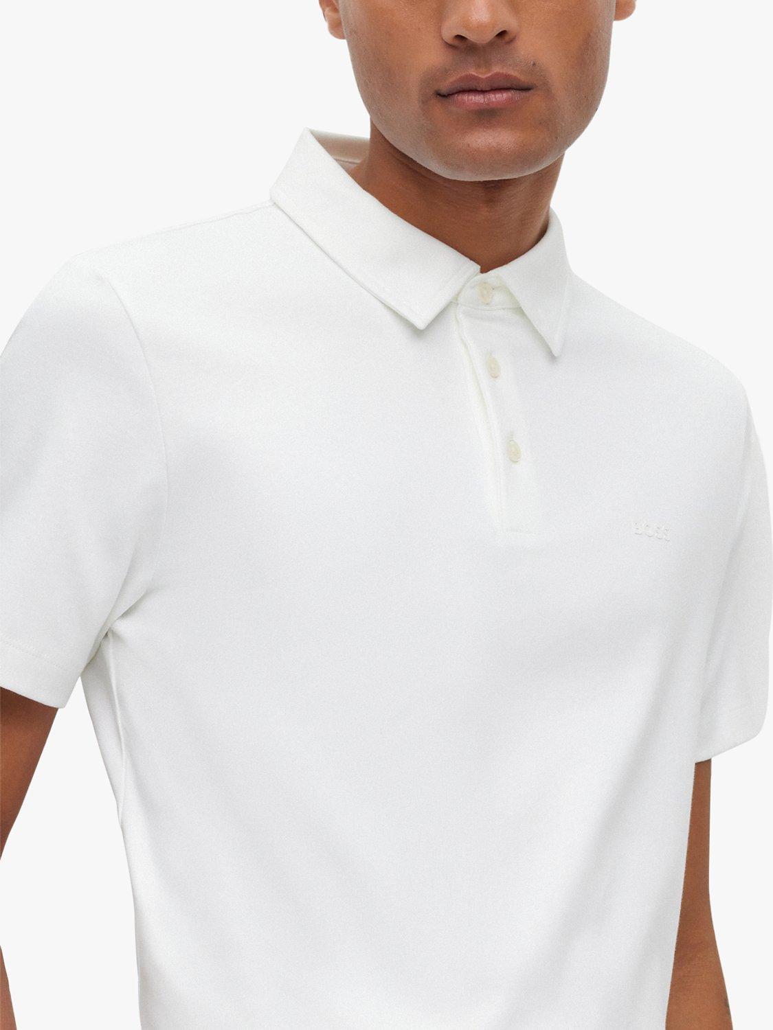Product image 4 of 4, which shows BOSS Palosh 30 Slim Fit Polo Shirt, White, M