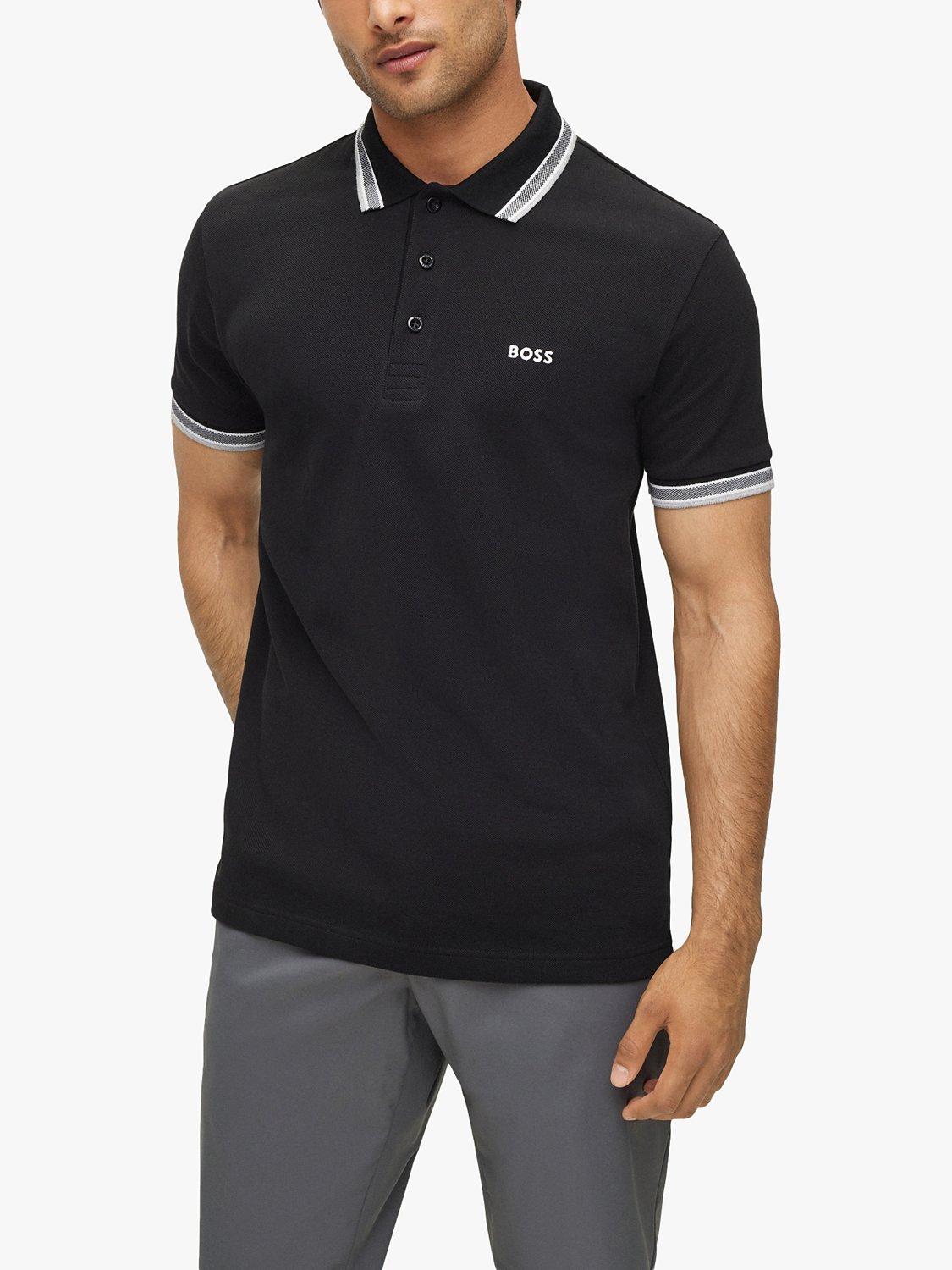 Boss black polo shirt hotsell