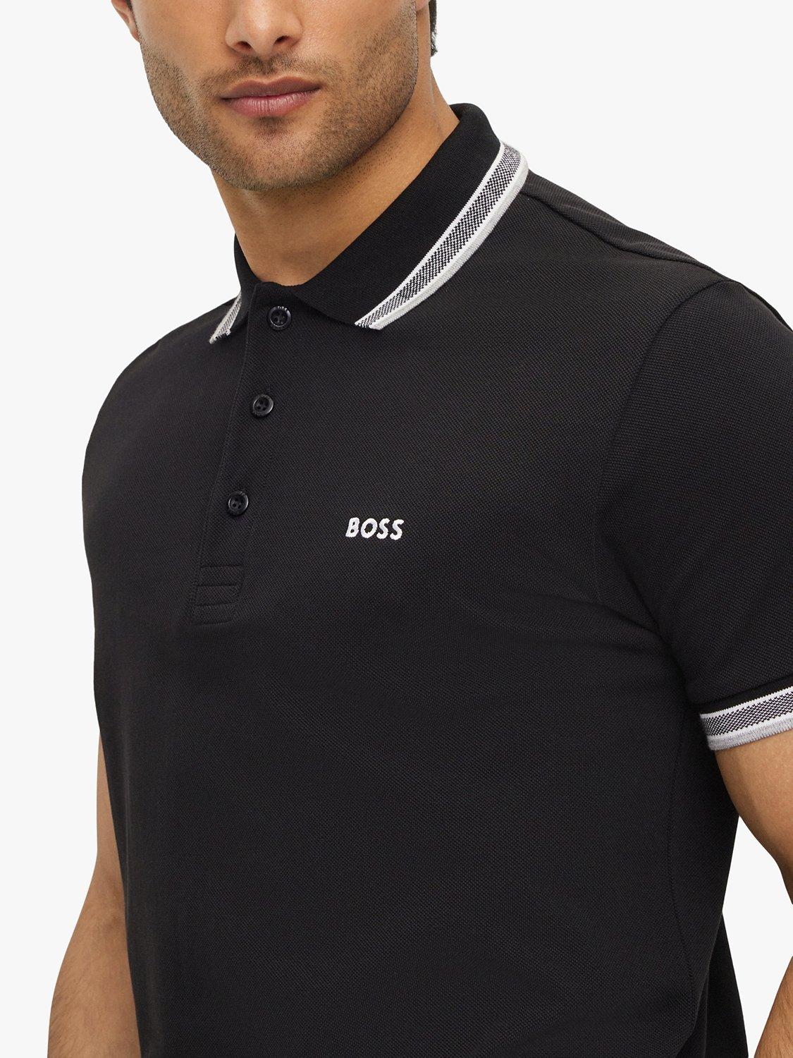 Product image 5 of 5, which shows BOSS Paddy Short Sleeve Polo Shirt, Black, S