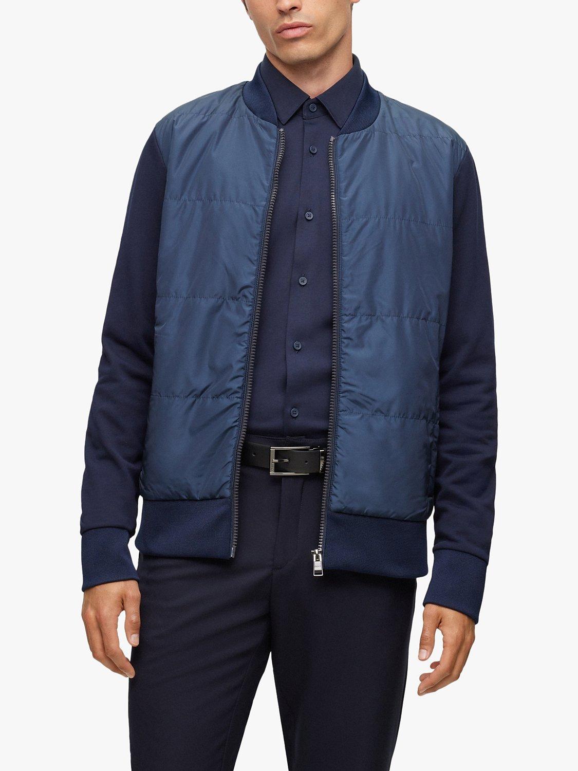 HUGO BOSS BOSS Skiles 42 Bomber Jacket, Dark Blue