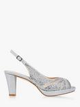 Paradox London Linda Glitter Low Platform Slingback Sandals