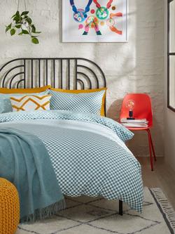 John Lewis Chamomile Duvet Cover Set - view 2, Mid Blue