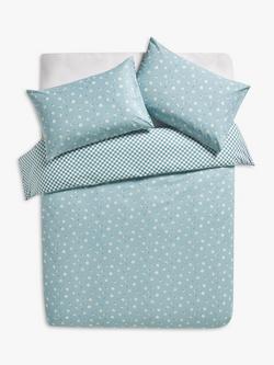 John Lewis Chamomile Duvet Cover Set, Mid Blue