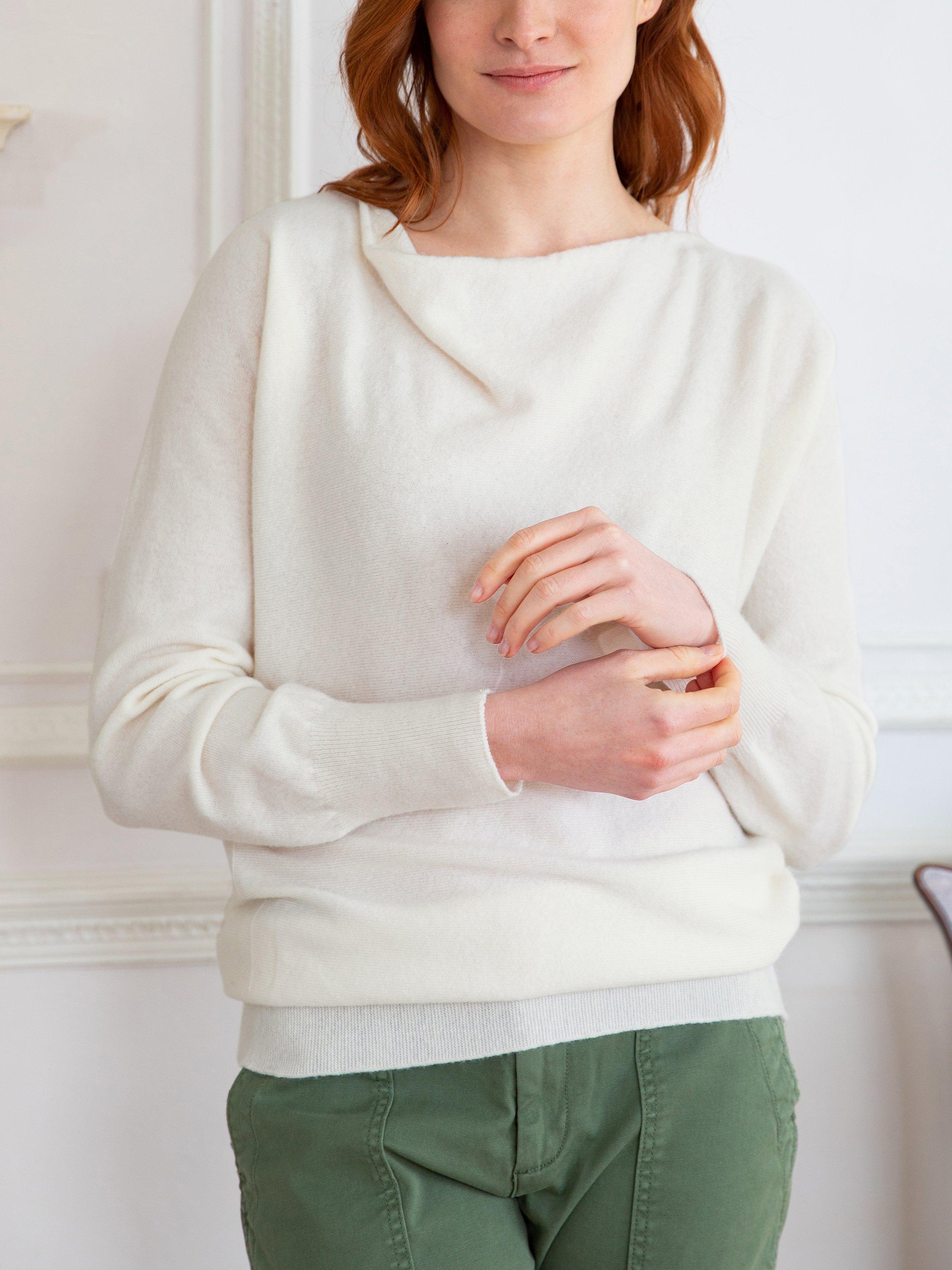 Celtic & Co. Soft Cowl Neck Wool Jumper, Winter White