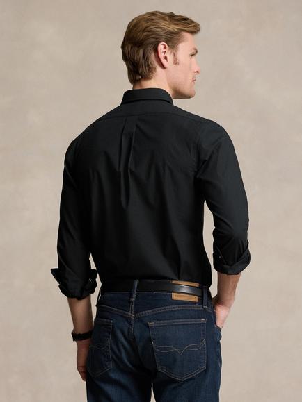 Polo Ralph Lauren Poplin Slim Shirt - view 2, Black