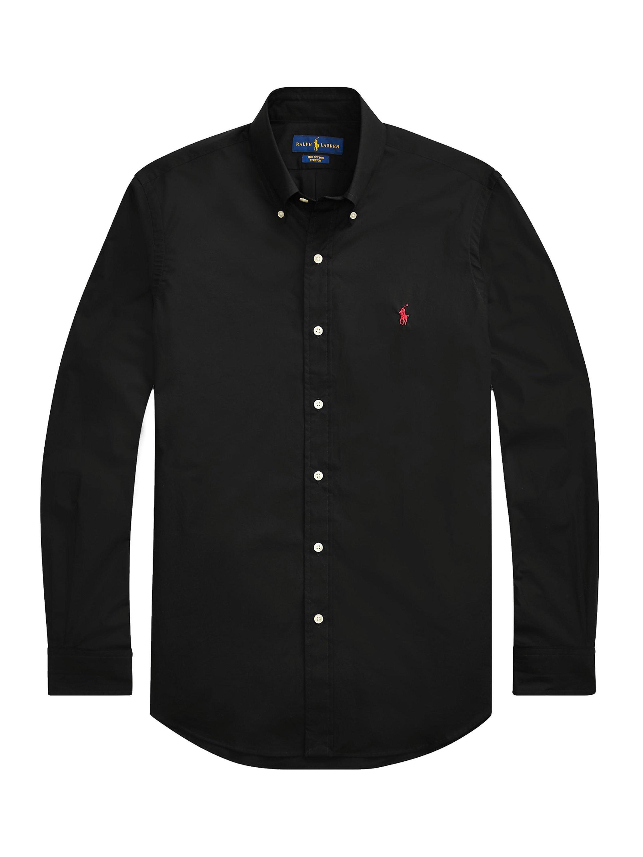 Polo Ralph Lauren Slim Fit Stretch Poplin Shirt Black