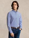 Polo Ralph Lauren Poplin Custom Fit Stripe Shirt, Blue