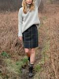 Celtic & Co. Check Wool Pencil Skirt, Cairngorn Heath