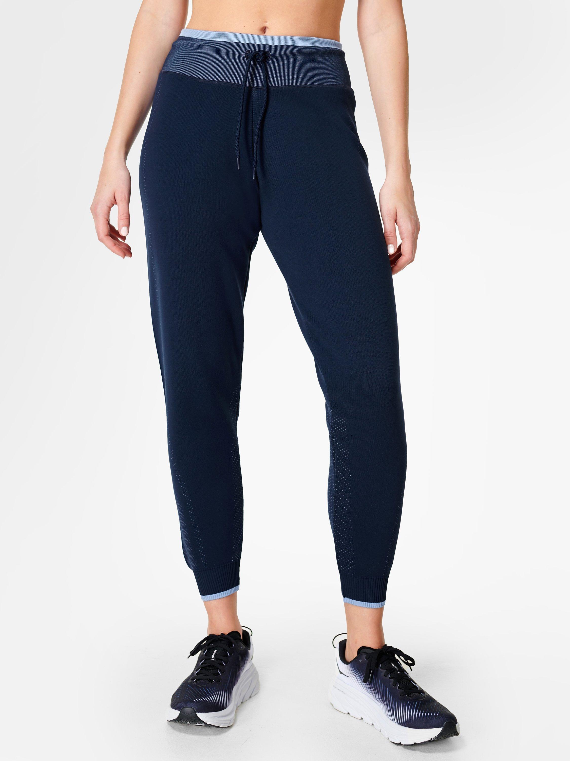Sweaty Betty Interval Seamless Slim Fit Running Joggers, Navy