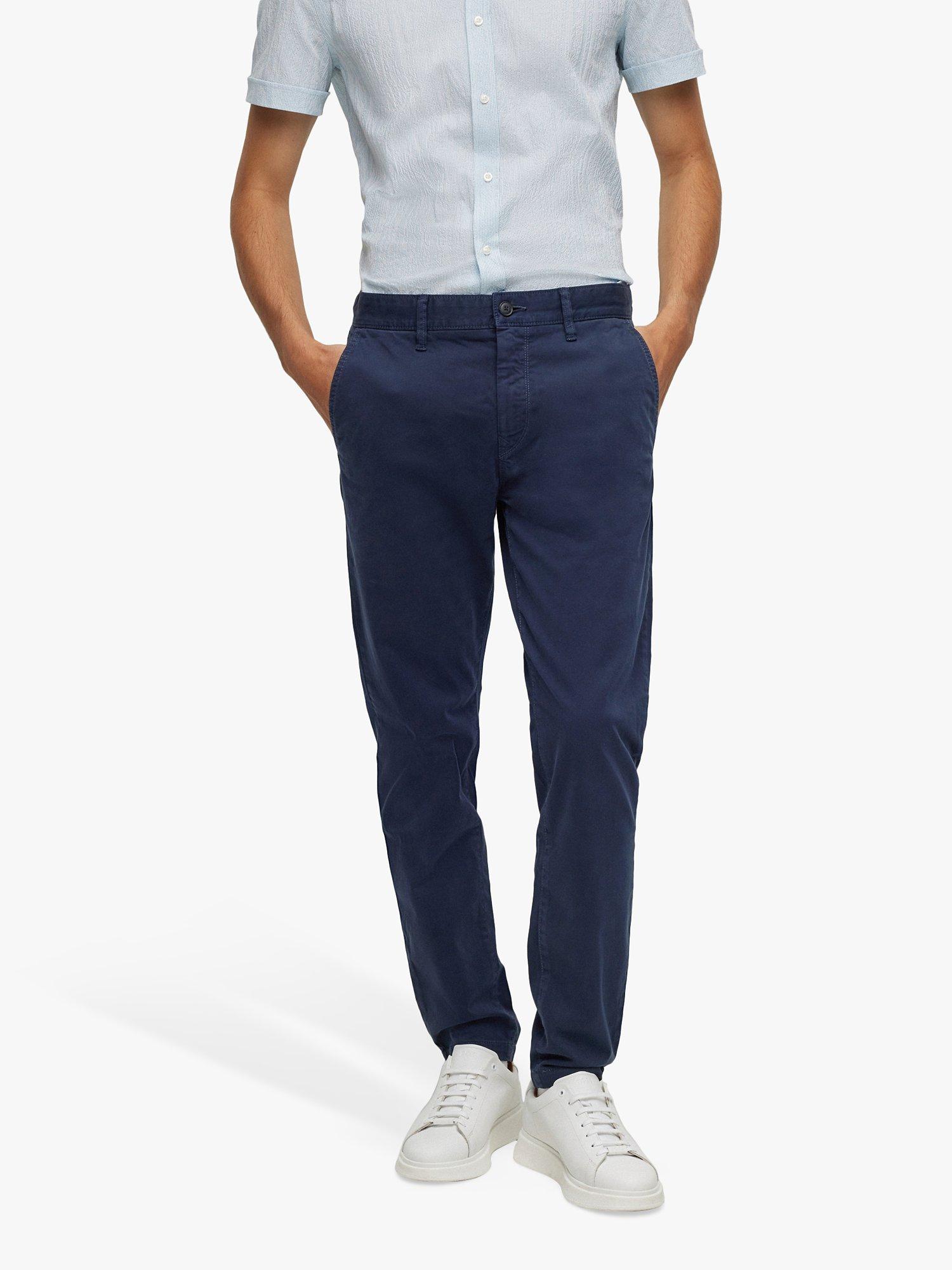 BOSS Schino Taber Straight Fit Chinos, Dark Blue