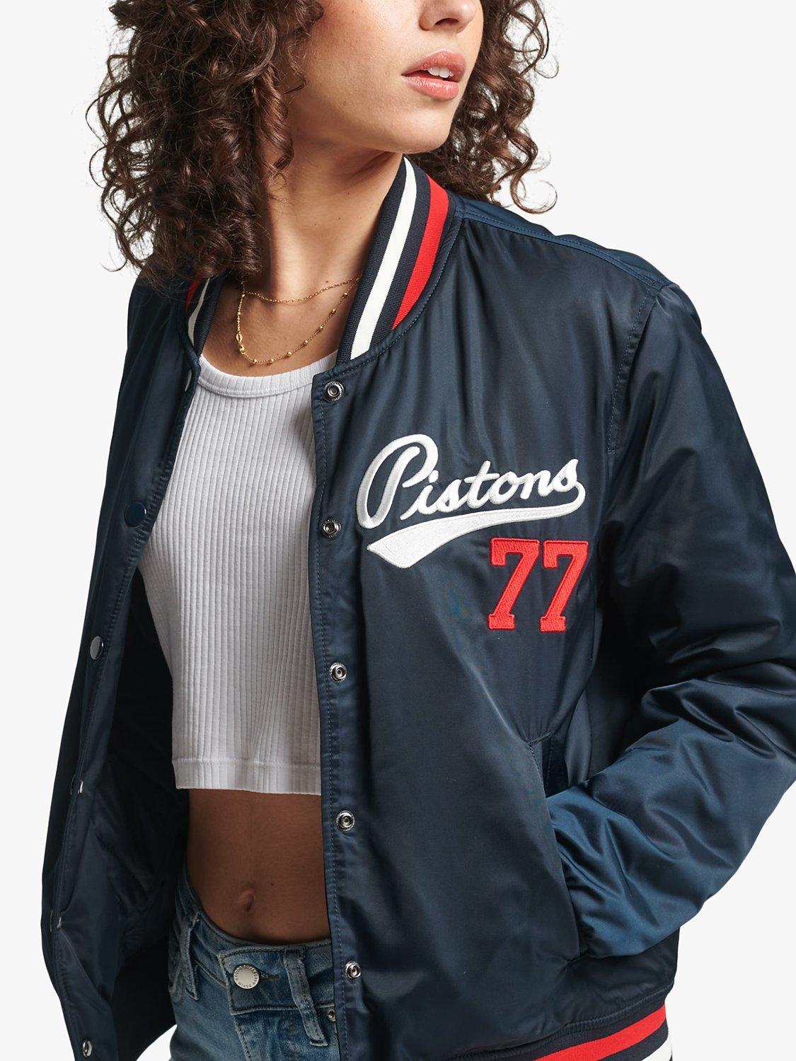 Superdry Original & Vintage Varsity Bomber Jacket, Nordic Chrome Navy