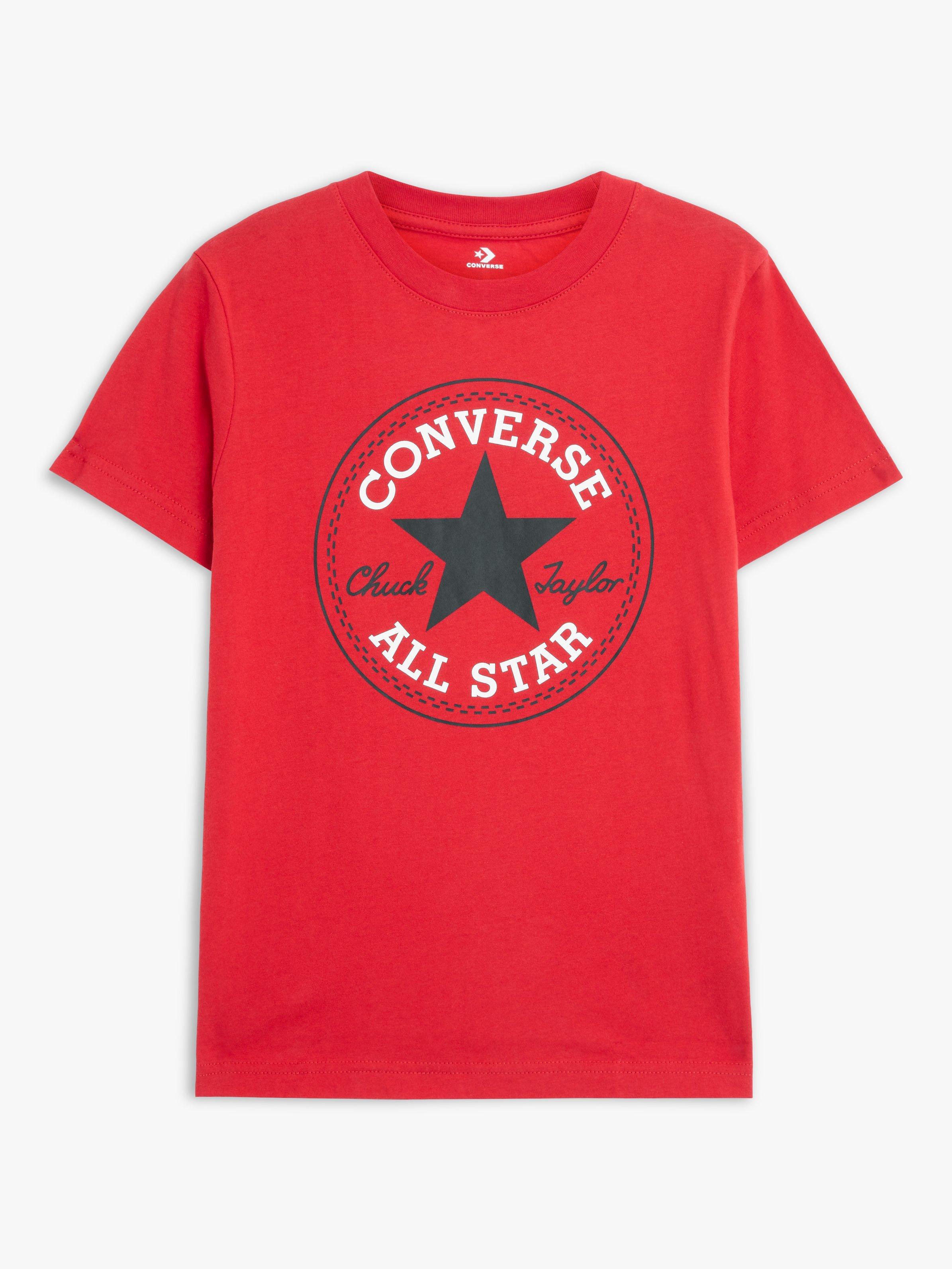Converse Kids' Chuck Logo Patch T-Shirt, Red