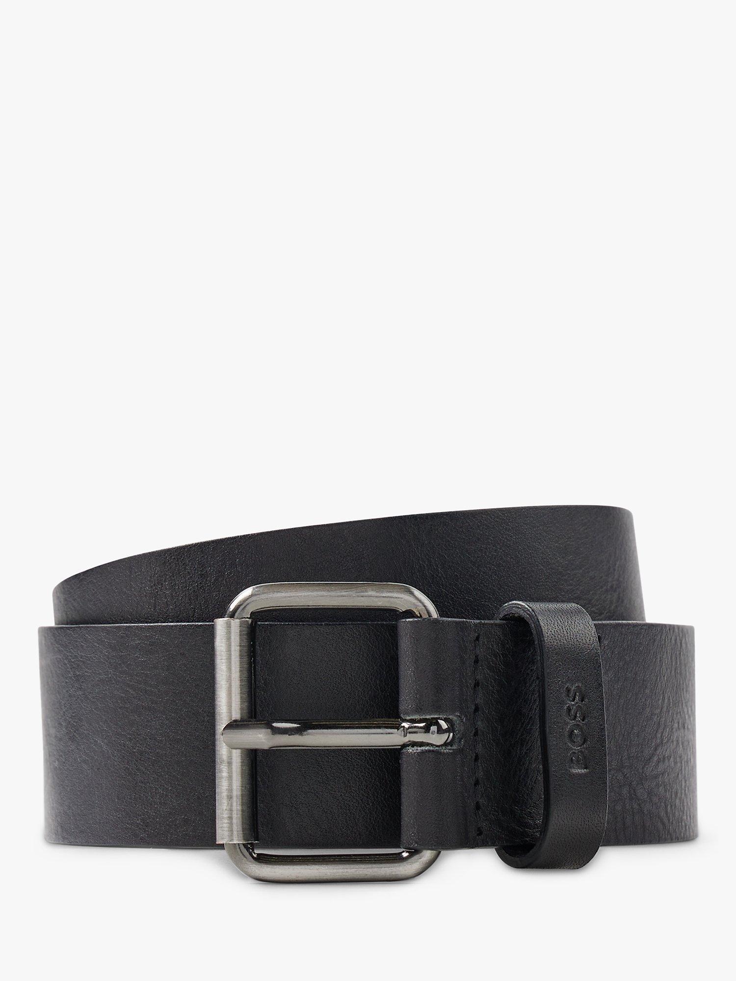 BOSS Serge Leather Belt, Black