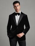 Reiss Ace Velvet Dinner Suit Jacket