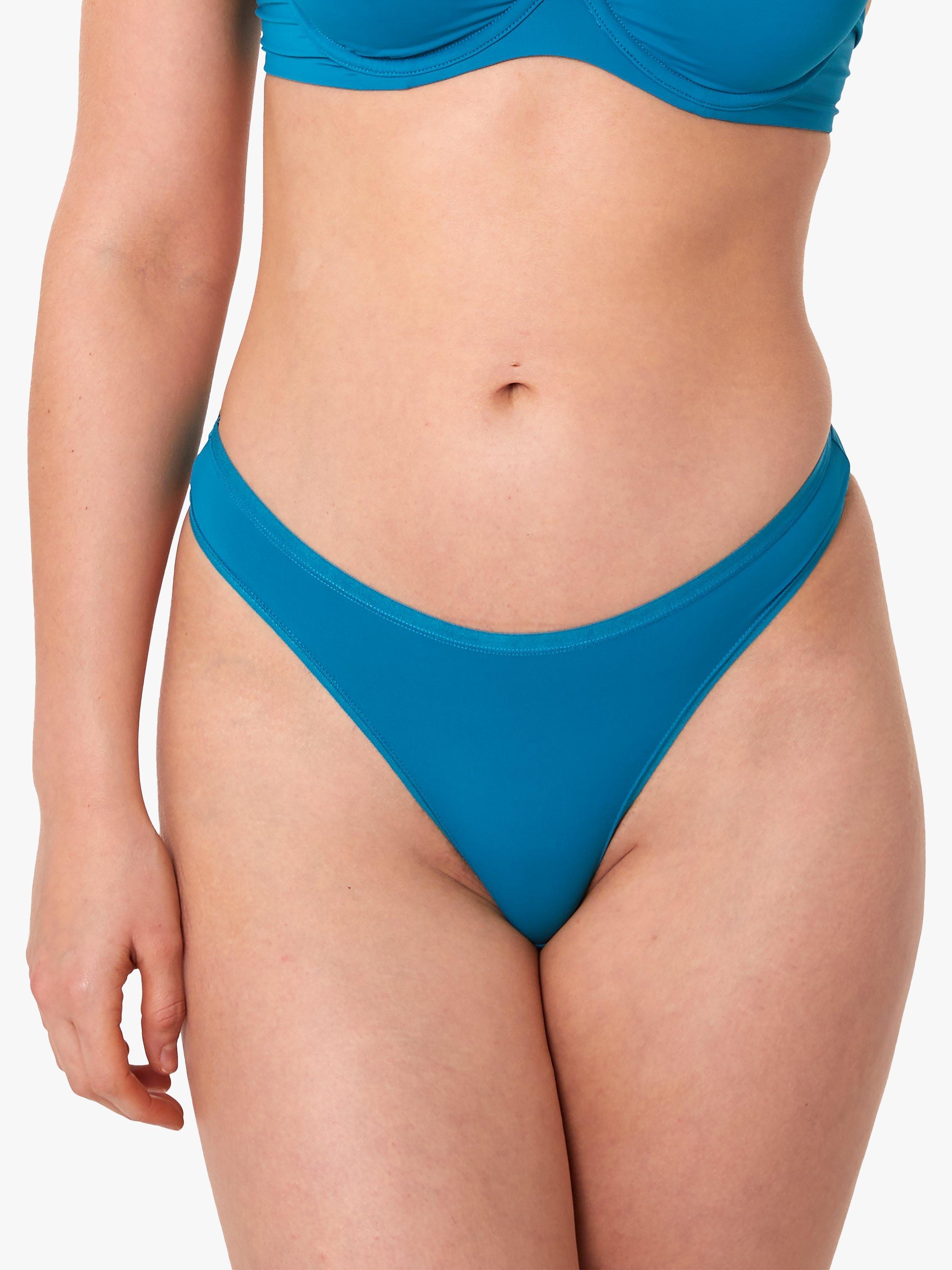 Deja Day Second Skin Eco No-VPL Thong, Teal