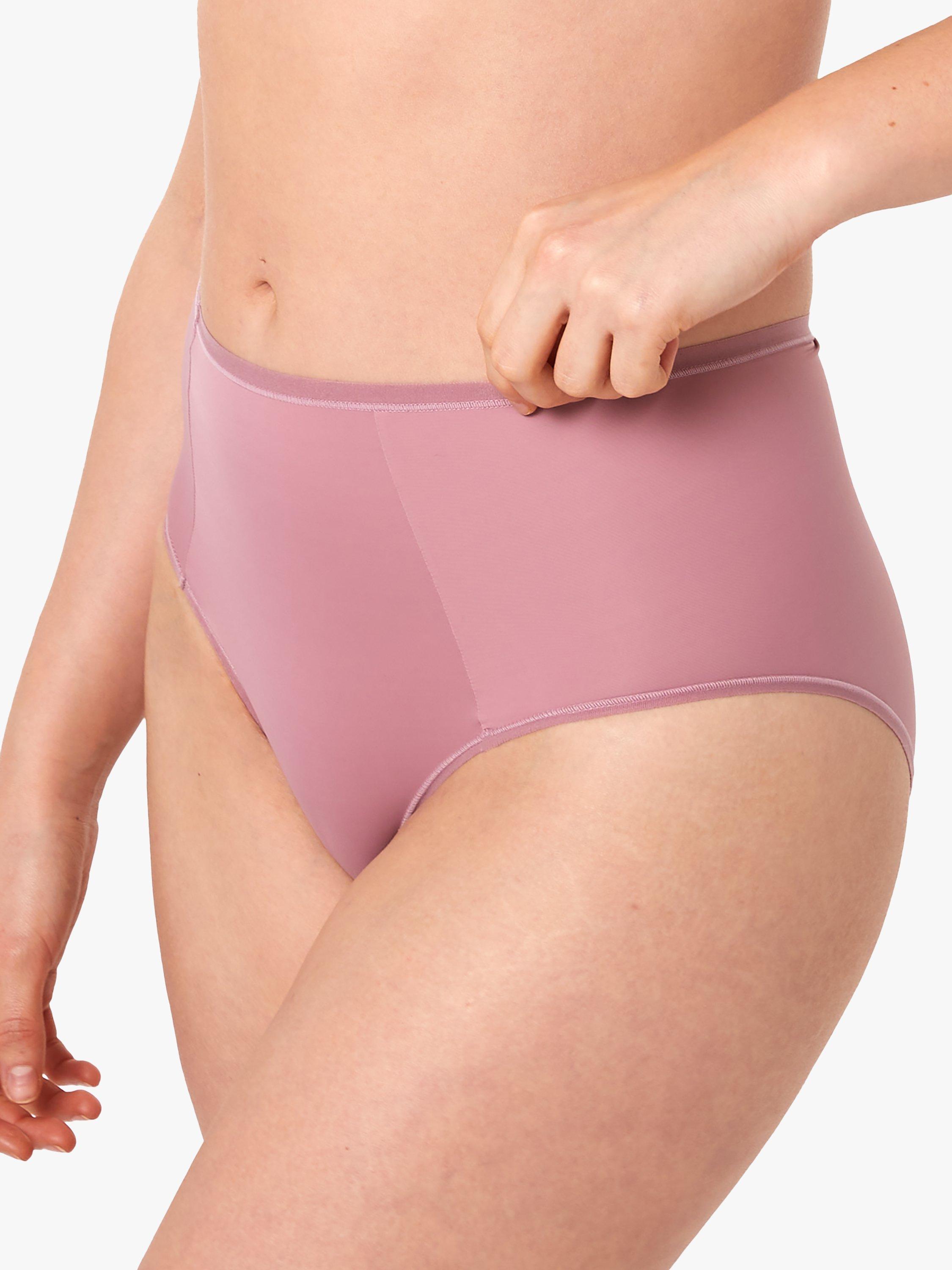 Deja Day Second Skin Eco No-VPL High Waist Knickers, Rose