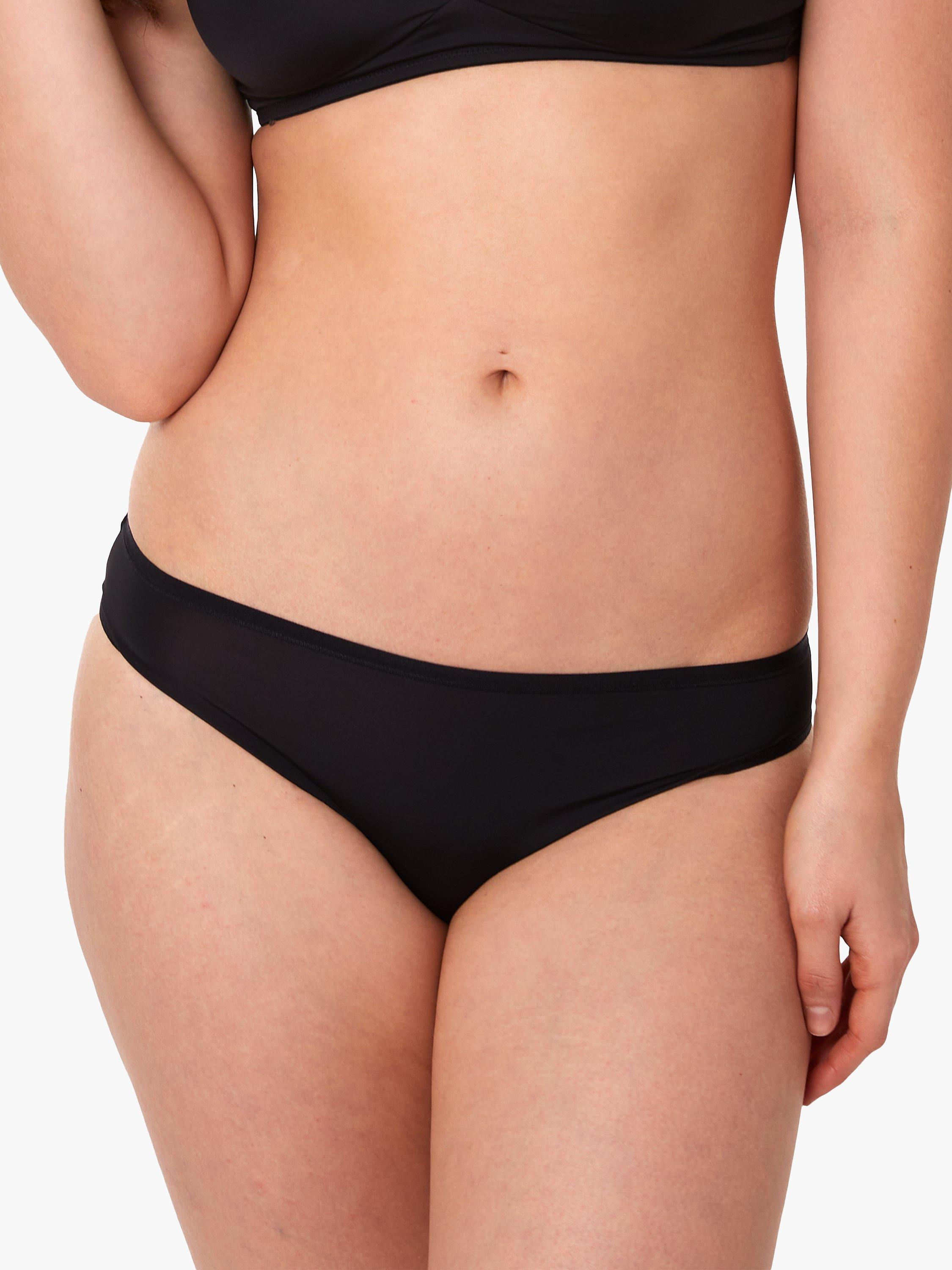 Deja Day Second Skin Eco No-VPL Bikini Knickers, Black