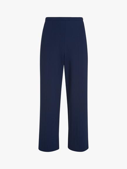 Whistles Camilla Wide Leg Trousers, Blue
