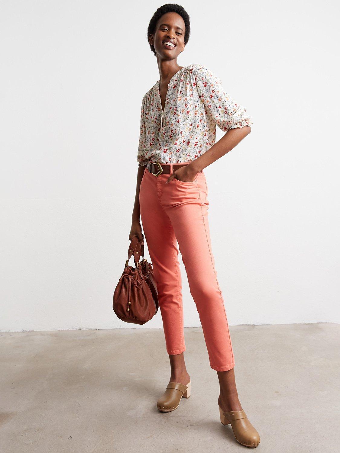 Gerard Darel Eliore Slim Leg Jeans, Orange, 8