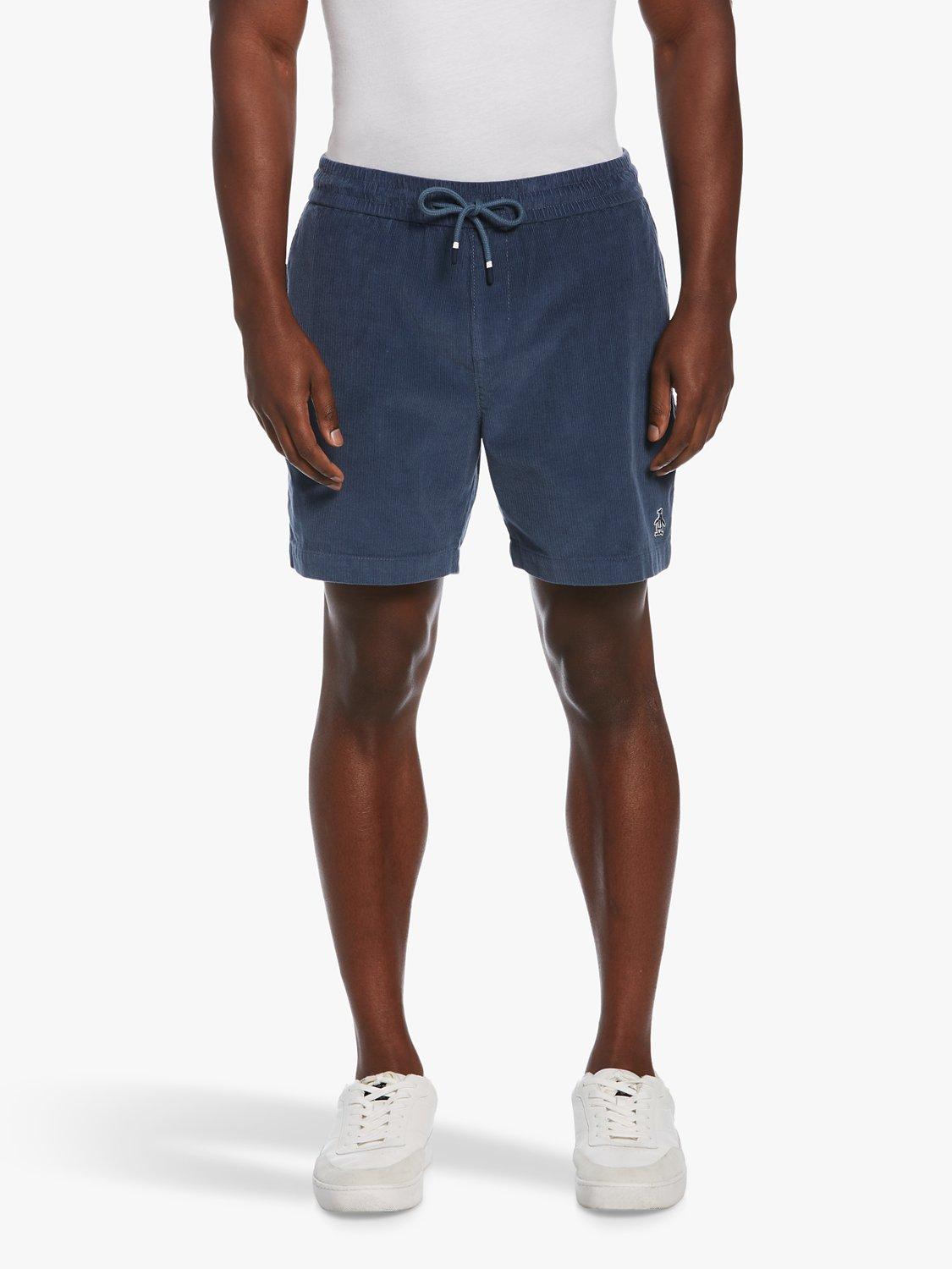 Original Penguin Corduroy Sweat Shorts, 423 Bearing Sea