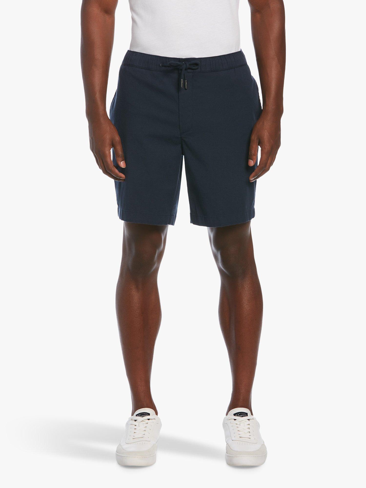 Original Penguin Linen Blend Shorts, Dark Sapphire