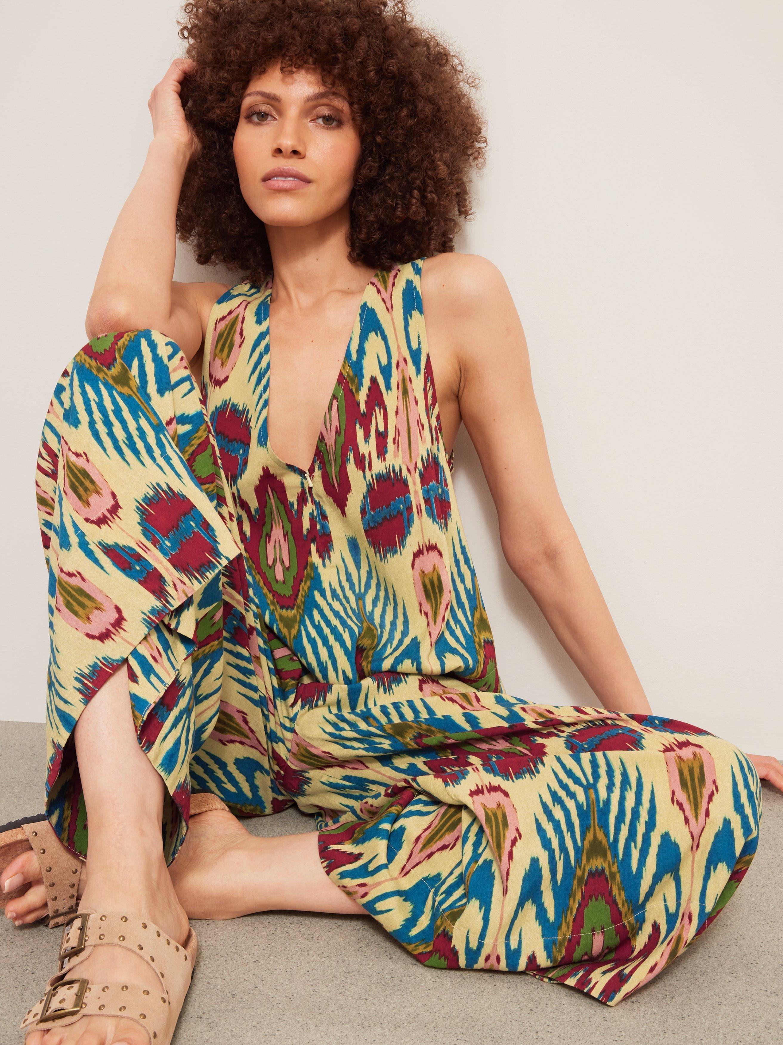 AND/OR La Galeria Elefante Ikat Jumpsuit, Multi