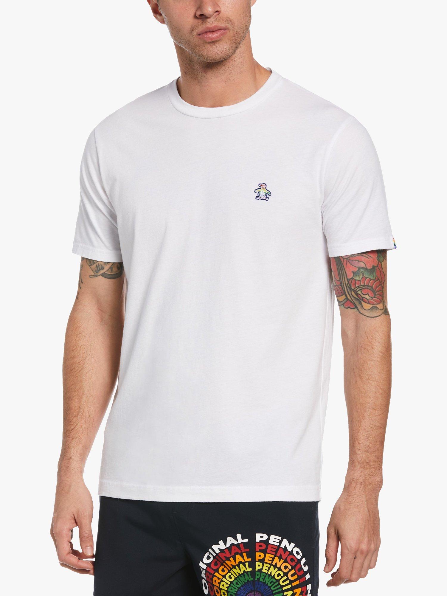 Original Penguin Pride Pete Logo T-Shirt, 118 Bright White