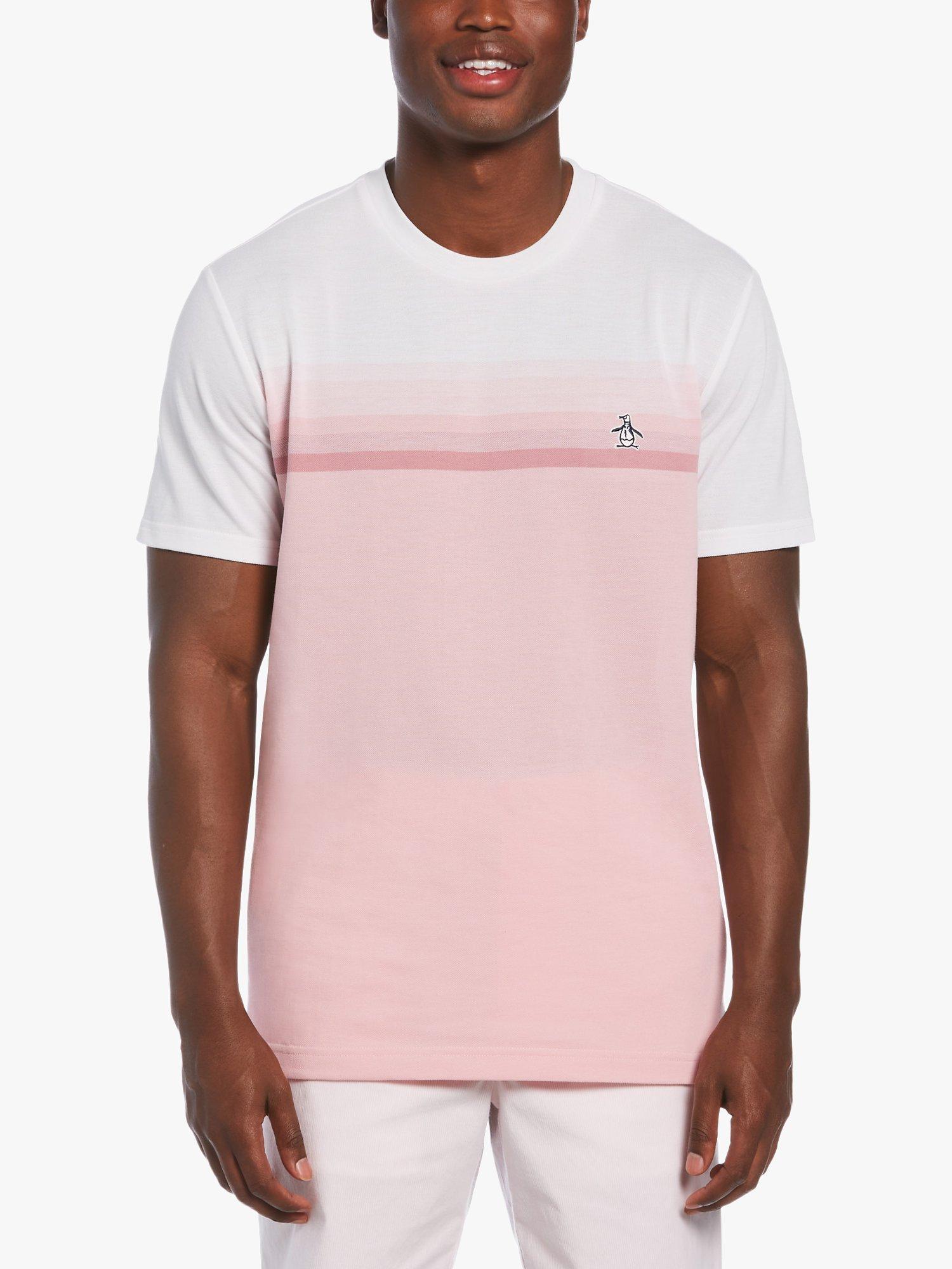 Original Penguin Coolmax Gradient Graphic Stripe T-Shirt, 676 Foxglove