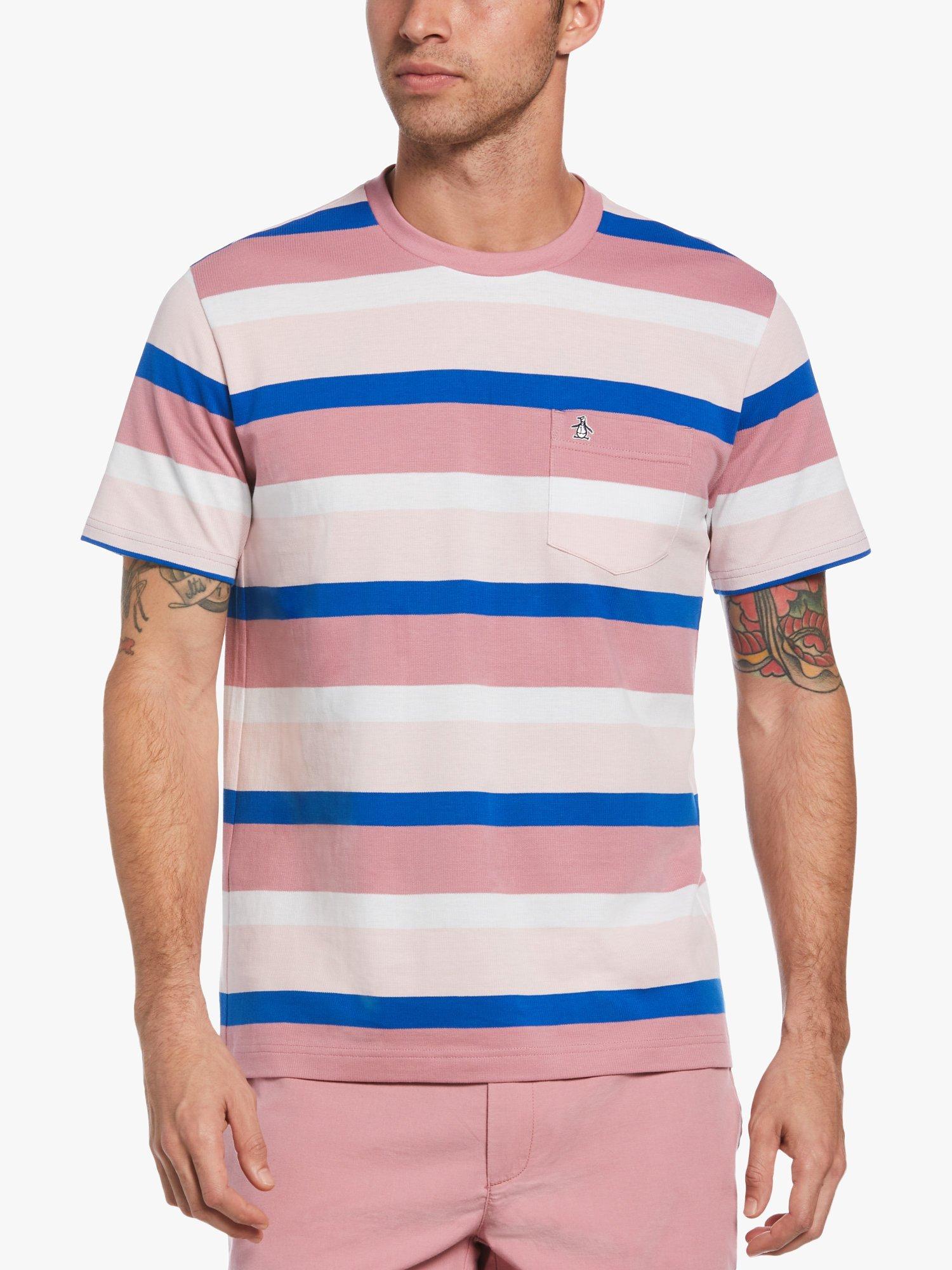 Original Penguin Fashion Stripe T-Shirt, 676 Foxglove