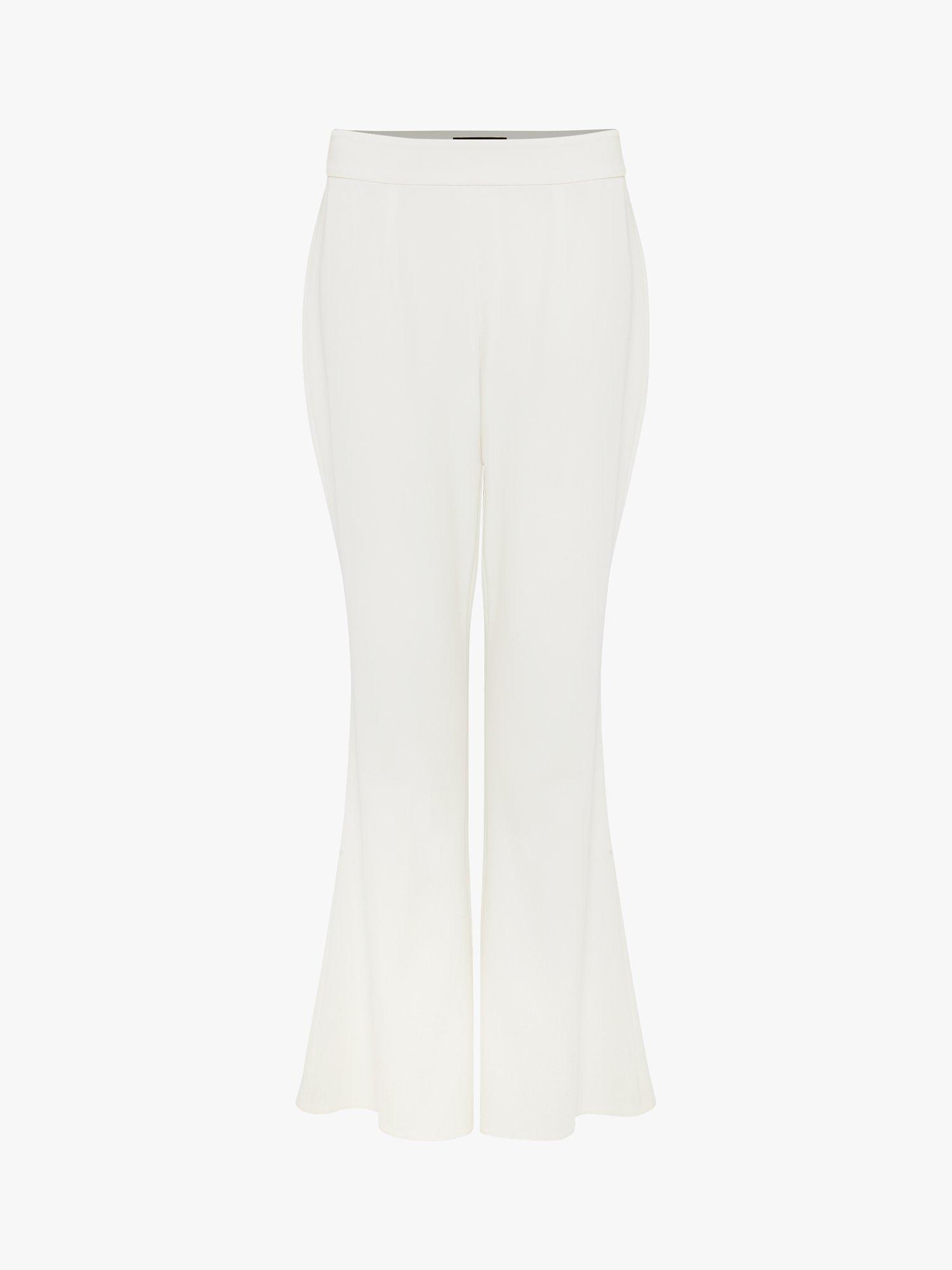 Phase Eight Solange Flared Suit Trousers, Ivory, 10