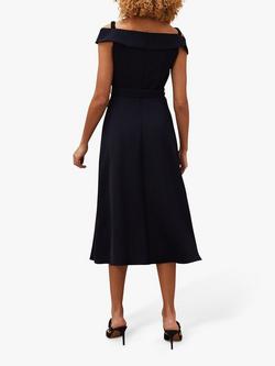 Phase Eight Ashleigh Bardot Dress, Navy - view 2, Navy