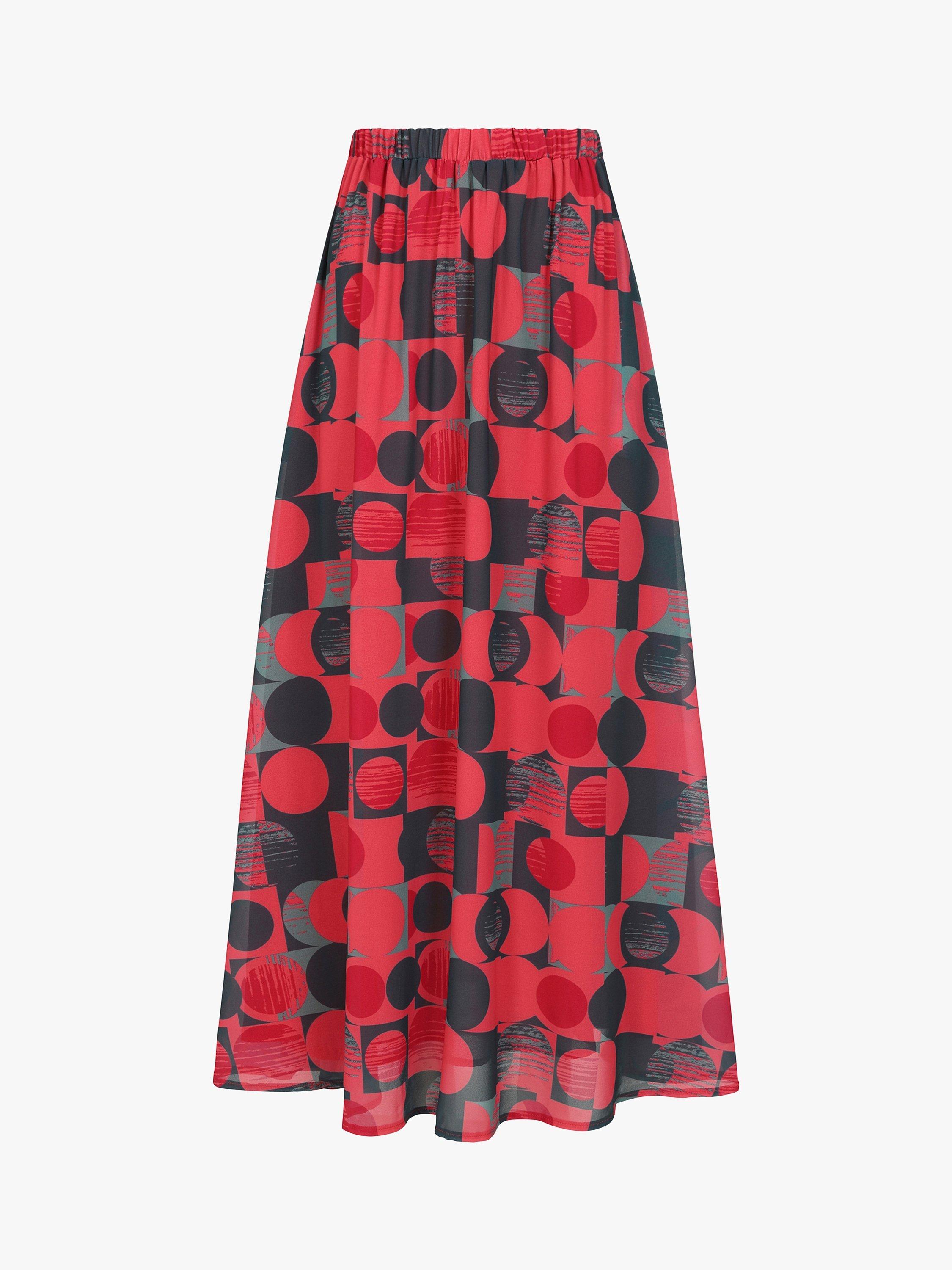 Chiffon coral maxi skirt best sale