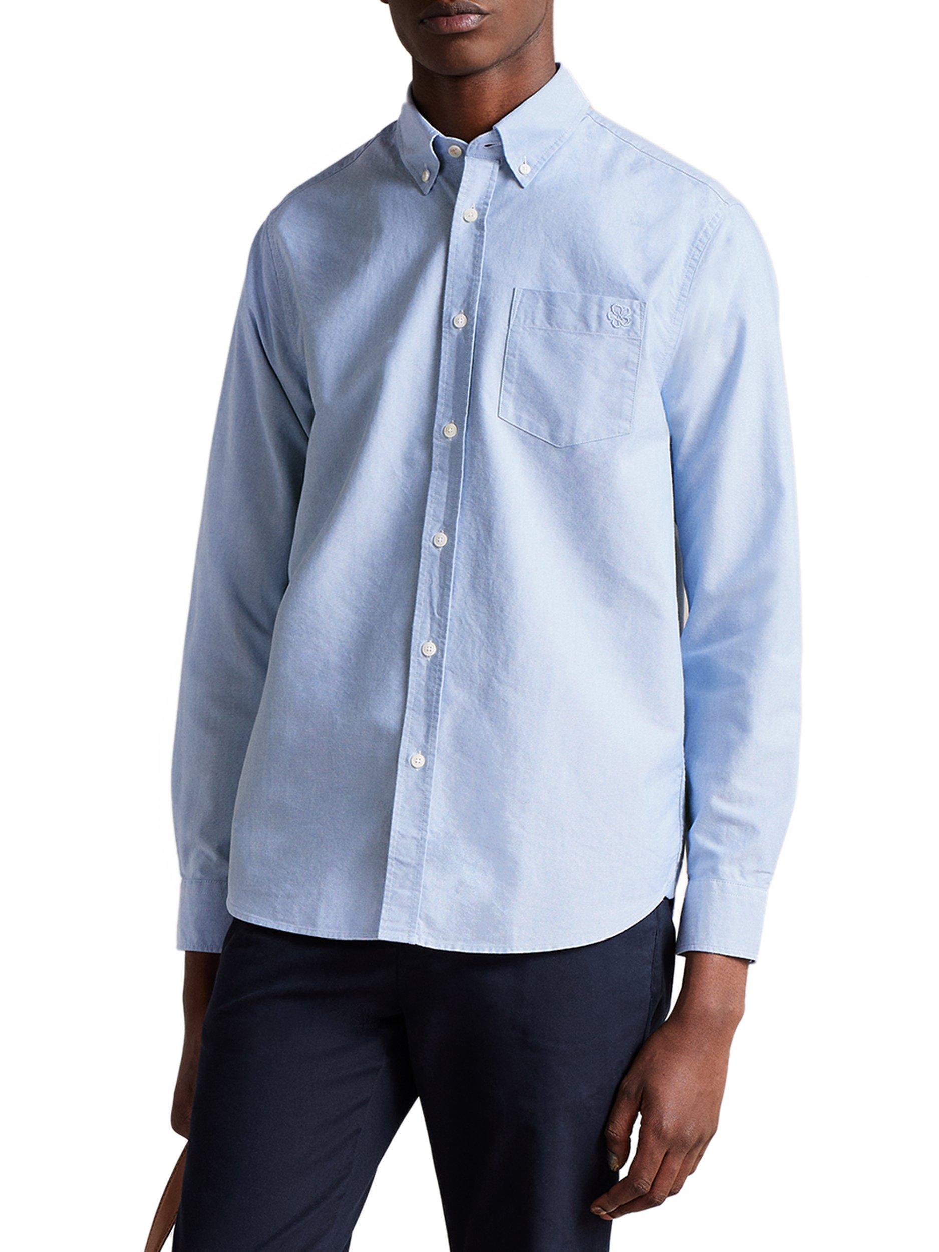 Ted Baker Paplet Cotton Oxford Shirt, Blue