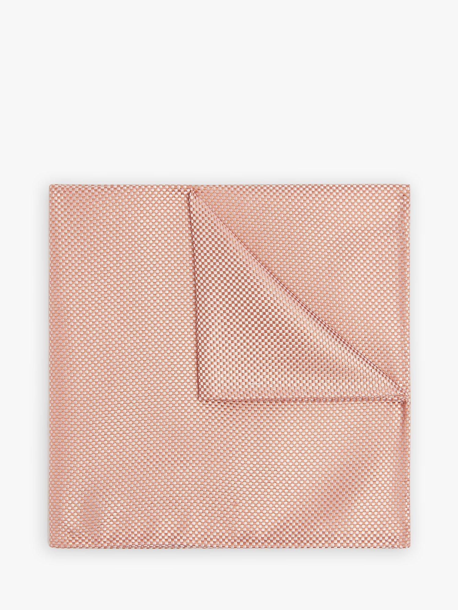 Moss Silk Pocket Square, Orange