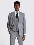 Moss Performance Tailored Fit Suit Jacket, Light Grey Marl