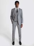 Moss Performance Tailored Fit Suit Jacket, Light Grey Marl