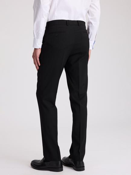 Moss Stretch Tailored Suit Trousers - view 2, Black
