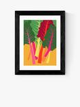 EAST END PRINTS Anek 'Chard' Framed Print, Black Frame