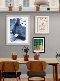 EAST END PRINTS Sisi and Seb 'Ink' Framed Print - view 2, White Frame