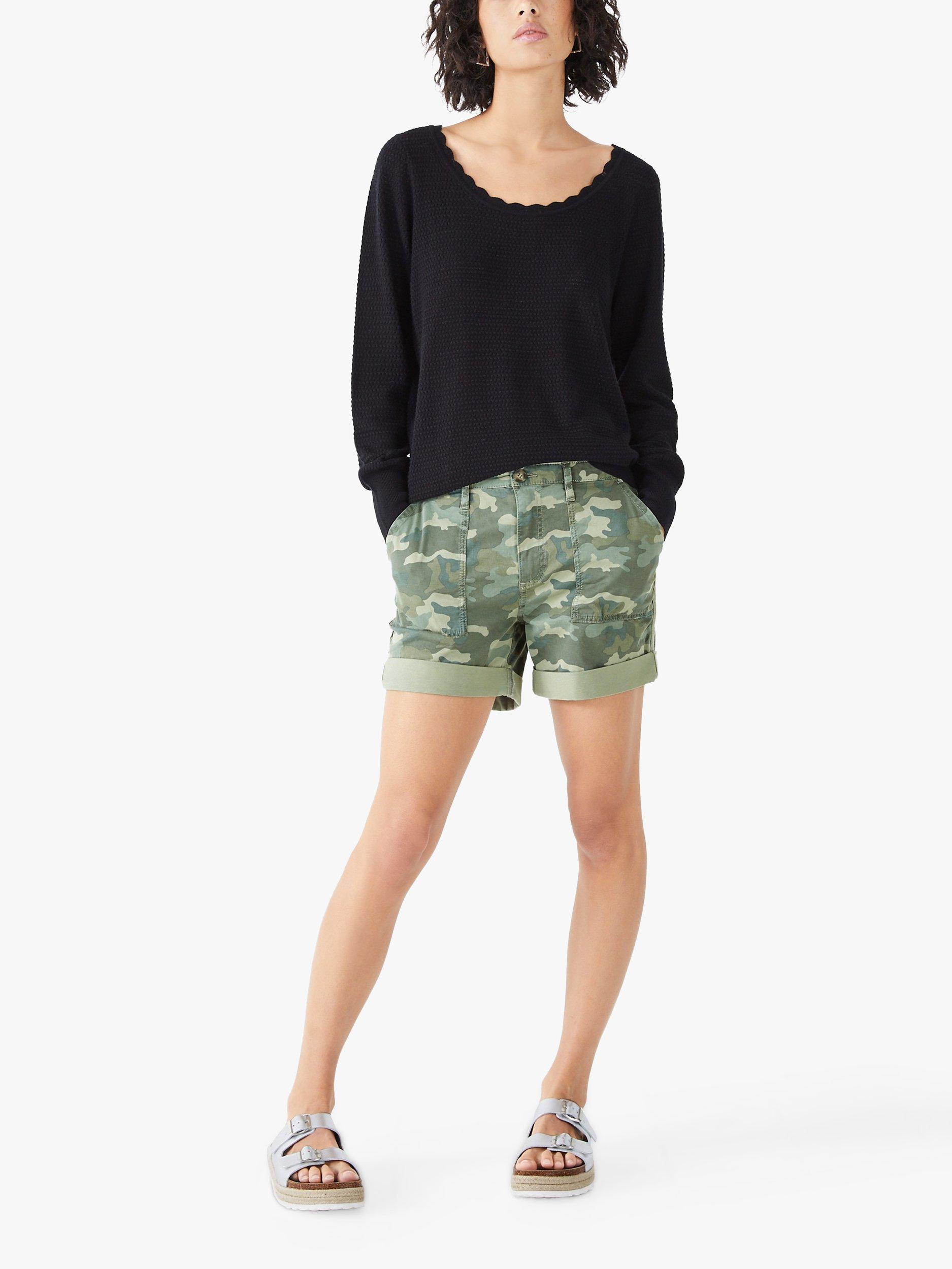 HUSH Florence Scoop Neck Knitted Jumper, Black, XL