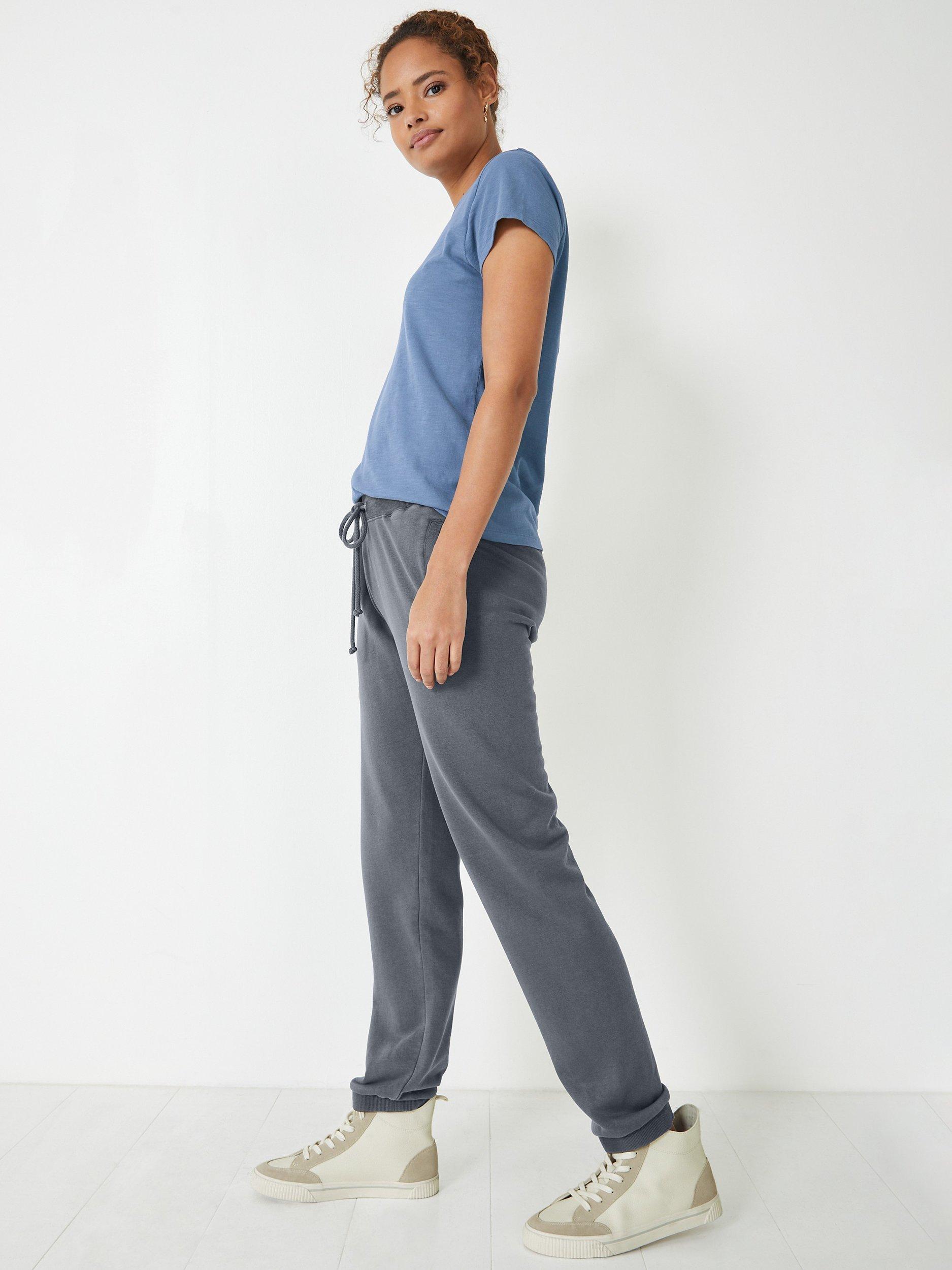 Product image 4 of 6, which shows HUSH Slim Fit Cotton Crew Neck T-Shirt, Denim Blue, XXS