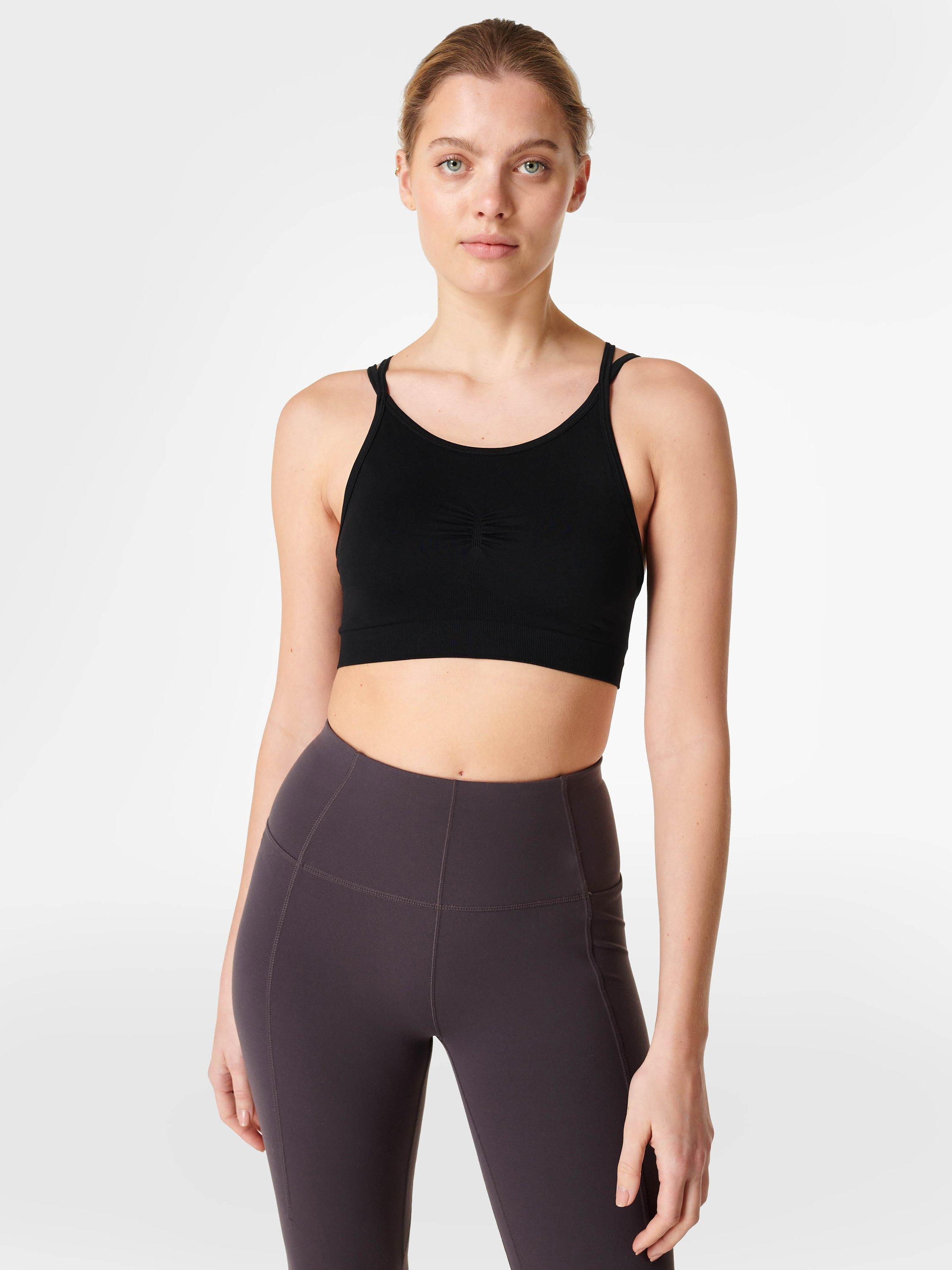 Sweaty Betty Solstice Strappy Back Low Impact Sports Bra, Black