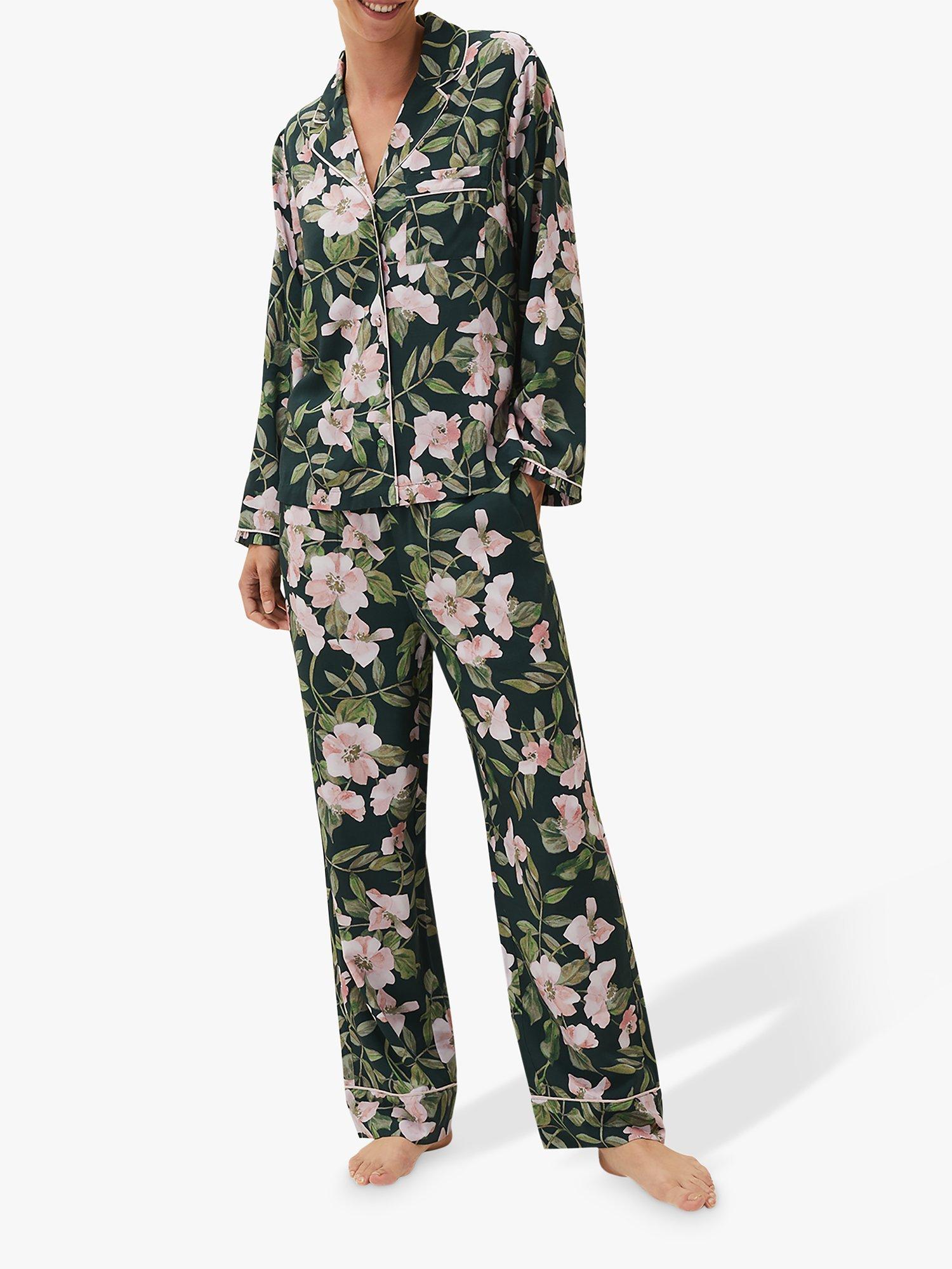 Phase Eight Floral Print Pyjama Set, Tao