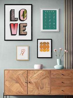 EAST END PRINTS Nichola Cowdery 'Love' Framed Print - view 2, White Frame