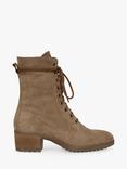 Celtic & Co. Suede Block Heel Derby Boots, Camel